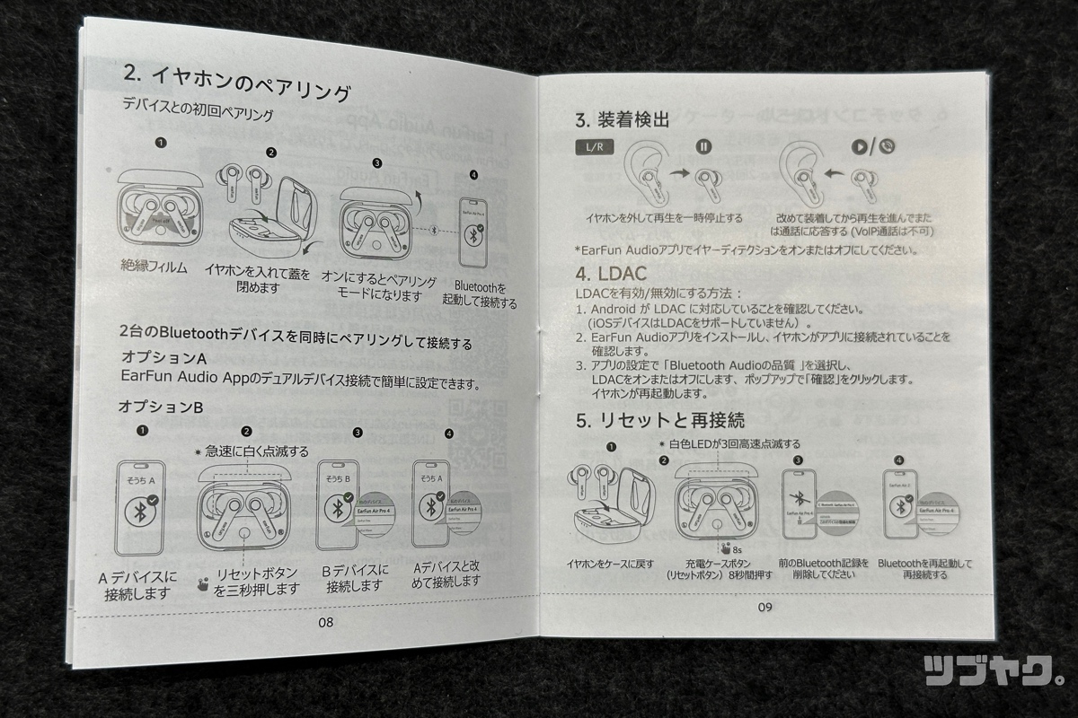 視認性に優れた説明書