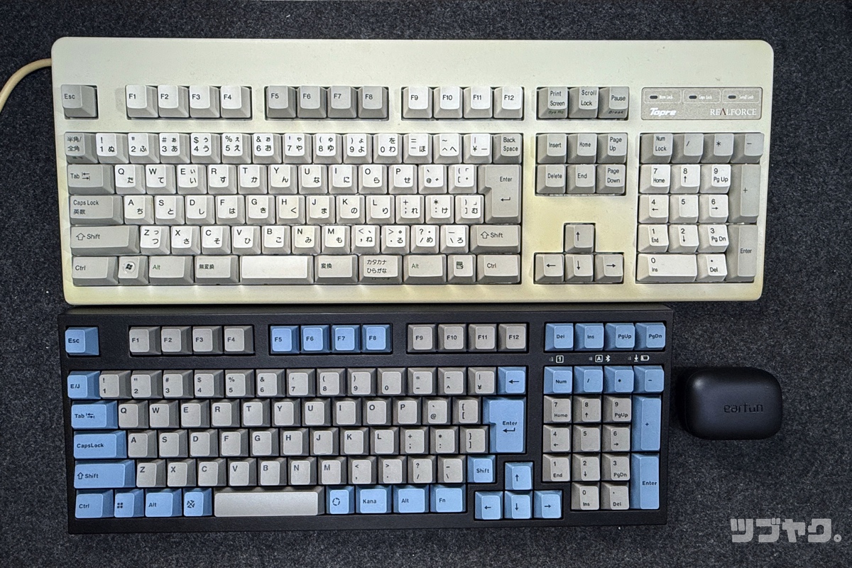 フルサイズキーボードと比較