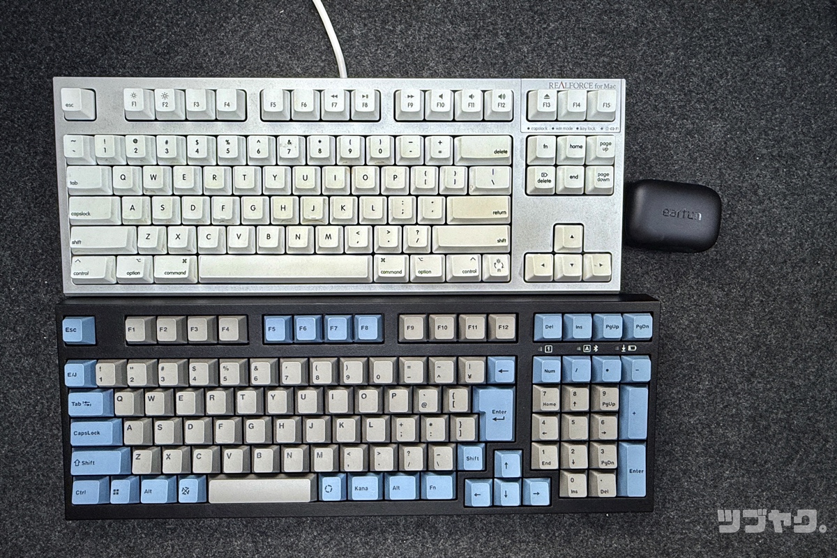 テンキーレスキーボードと比較